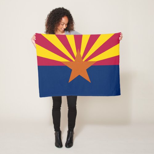 Arizona State Flag Fleece Blanket