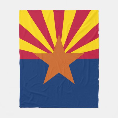 Arizona State Flag Fleece Blanket