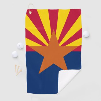 Arizona State Flag Golf Towel by FlagGallery at Zazzle