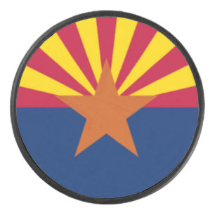 Arizona State Flag Hockey Puck