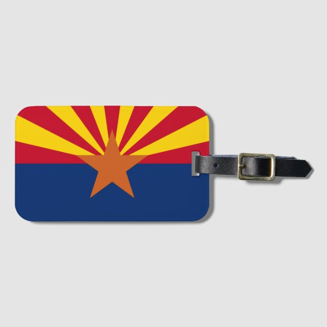 Arizona State  Flag Image Luggage Tag (Front Horizontal)