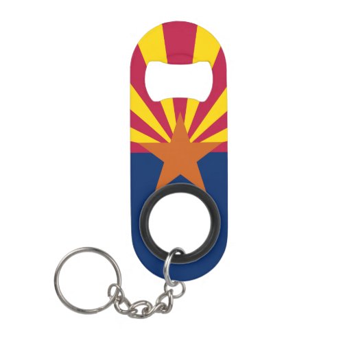 Arizona State Flag Keychain Bottle Opener