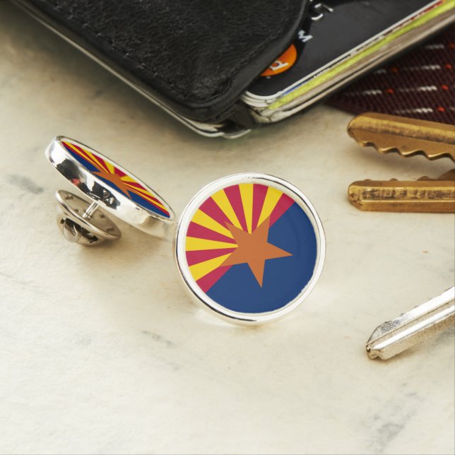 ARIZONA STATE FLAG LAPEL PIN (In Situ)