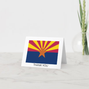 Arizona State Flag Letterpress Thank You Card