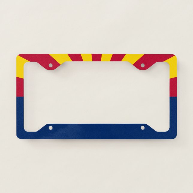 Arizona State Flag License Plate Frame (Front)