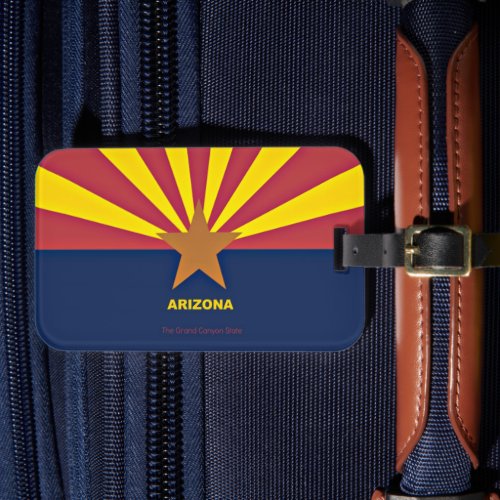 Arizona state flag luggage tag