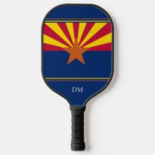 Arizona State Flag Monogram Pickleball Paddle