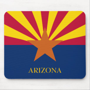 Arizona State Flag Mouse Pad Customize Text