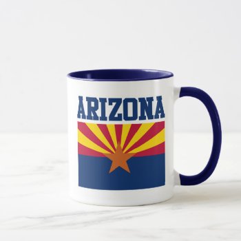 Arizona State Flag Mug by JerryLambert at Zazzle