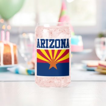 Arizona State Flag Mug Can Glass by JerryLambert at Zazzle