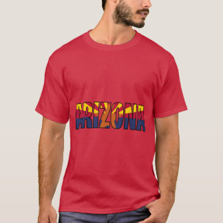 Arizona State Flag Name Design Show Your Patriotis T-Shirt