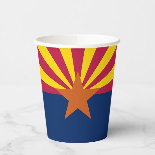 Arizona State Flag Paper Cups