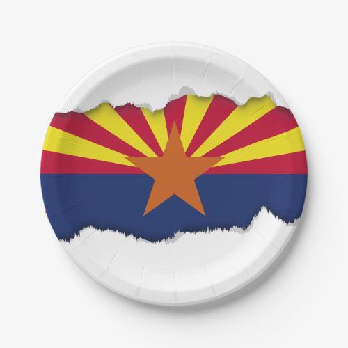 Arizona State Flag Paper Plates
