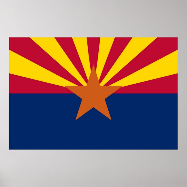 Arizona State Flag Poster (Front)