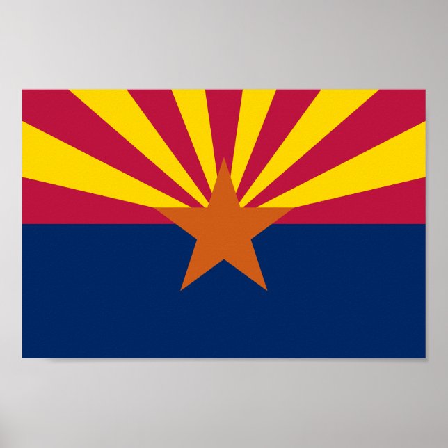 Arizona State Flag Poster (Front)