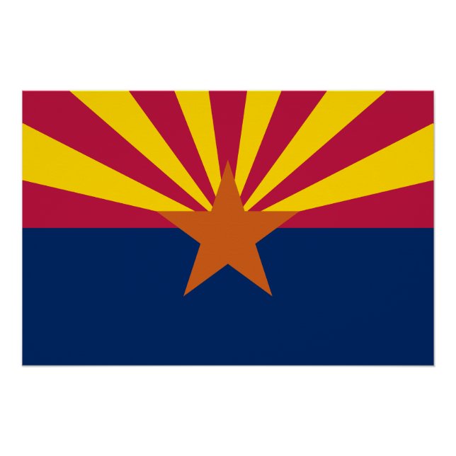 Arizona State Flag Poster (Front)
