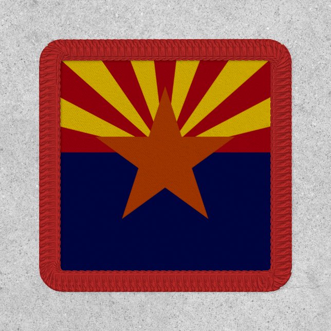 Arizona State Flag Square Patch (Front)