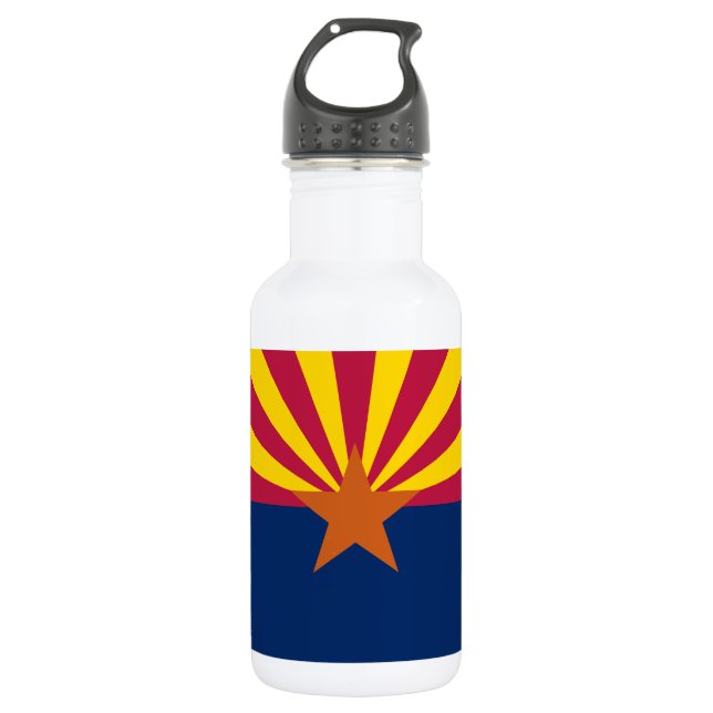 Arizona State Flag Stainless Steel Water Bottle (Front)