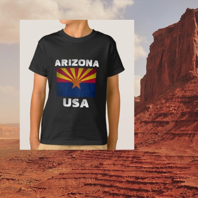 Arizona State Flag Starburst USA T-Shirt (Creator Uploaded)