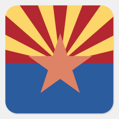 Arizona State Flag Sticker