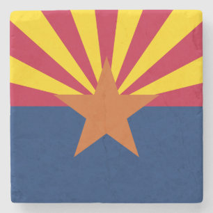 Arizona State Flag Stone Coaster