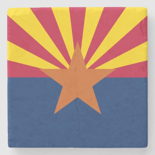 Arizona State Flag Stone Coaster