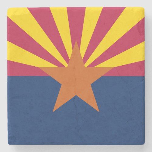 Arizona State Flag Stone Coaster