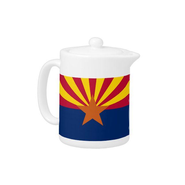 Arizona State Flag Teapot (Left)