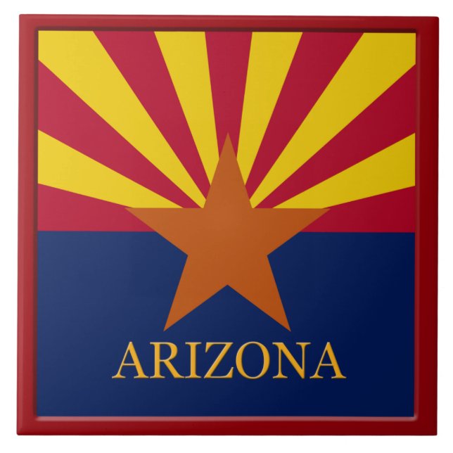 Arizona State Flag Tile (Front)