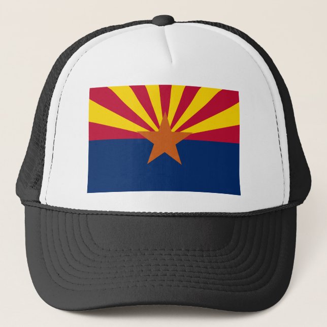 Arizona State Flag Trucker Hat (Front)