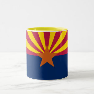 Arizona State Flag Two-Tone Coffee Mug