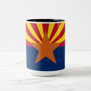 Arizona State Flag Two-Tone Coffee Mug