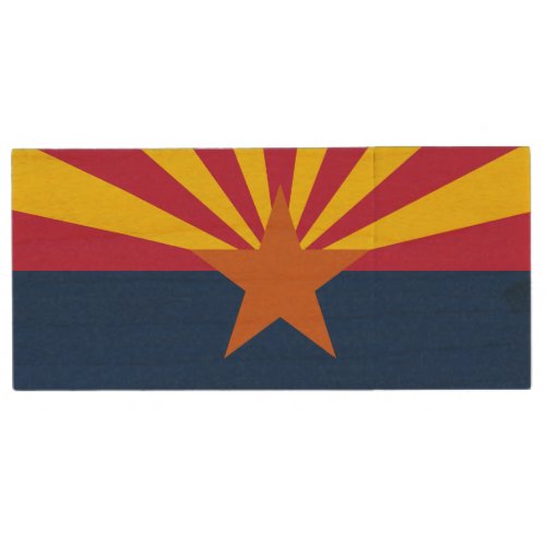 Arizona State Flag Wood Flash Drive