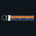 Arizona State Flag Wrist Keychain<br><div class="desc">Patriotic Arizona state flag.</div>