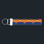 Arizona State Flag Wrist Keychain<br><div class="desc">Patriotic Arizona state flag.</div>
