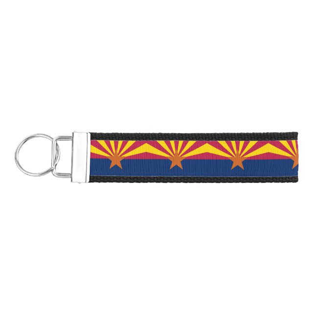 Arizona State Flag Wrist Keychain (Keys on Left)