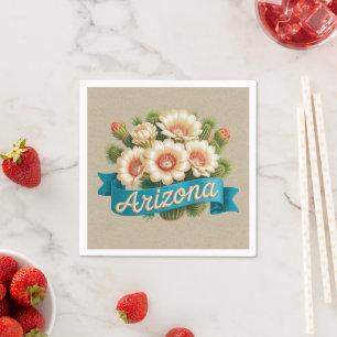 Arizona State Flowers Emblem Napkins