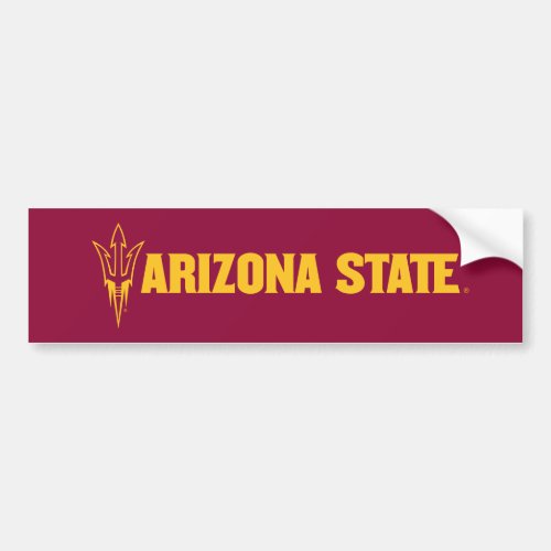 Arizona State Fork Bumper Sticker