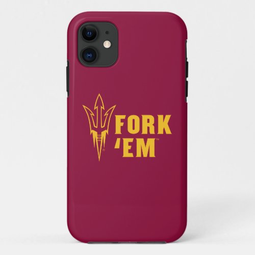 Arizona State Fork Em iPhone 11 Case