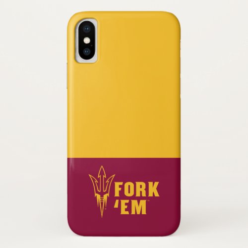Arizona State Fork Em iPhone X Case