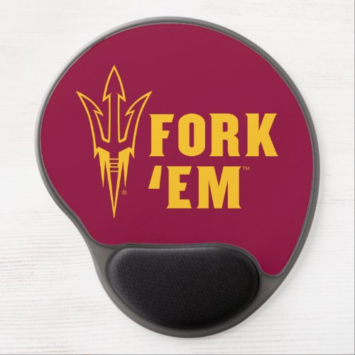 Arizona State Fork Em Gel Mouse Pad