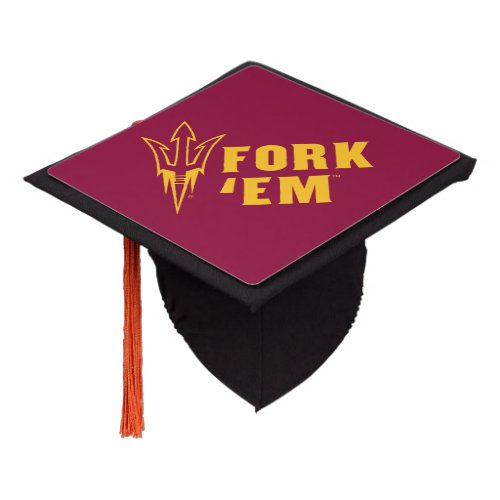 Arizona State Fork Em Graduation Cap Topper