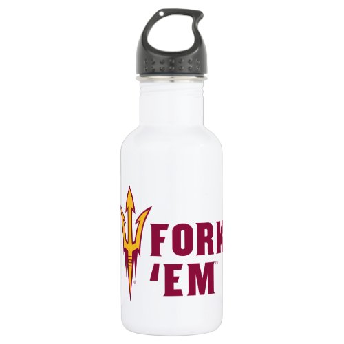 Arizona State Fork Em Stainless Steel Water Bottle