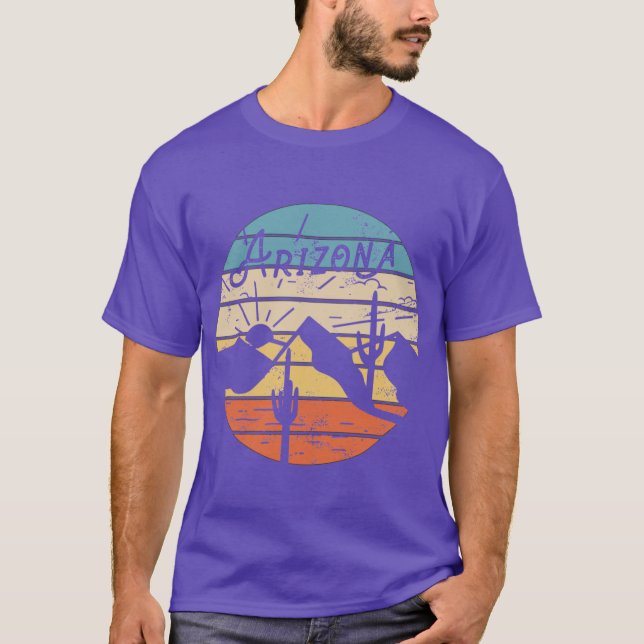 Arizona State Gift Souvenir Retro Sunset Arizona C T-Shirt (Front)