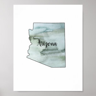 Arizona State Illustration  Poster