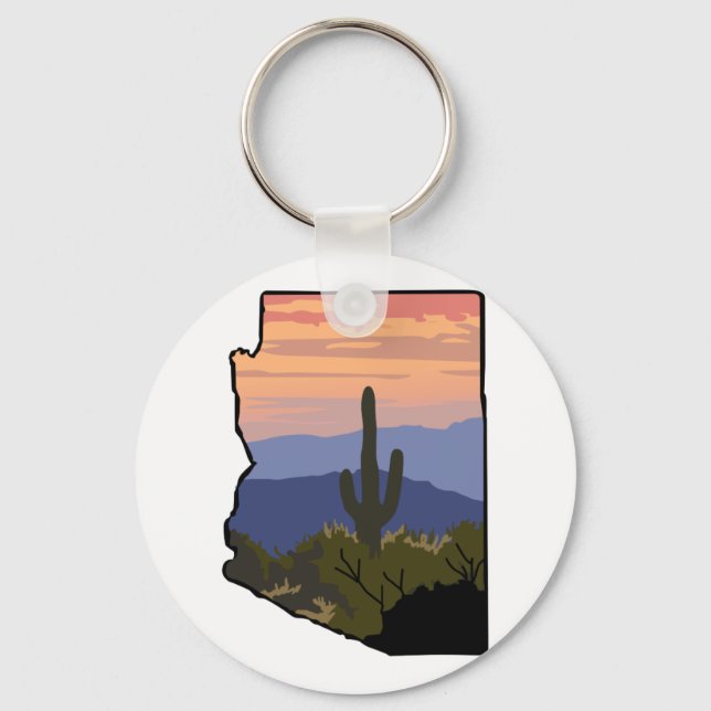 Arizona State Keychain (Front)