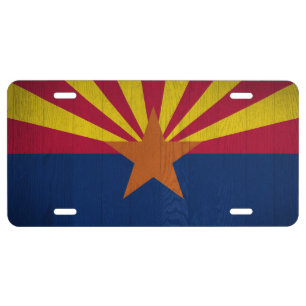 Arizona State License Plate