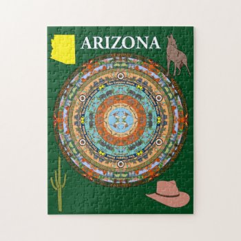 Arizona State Mandala Puzzle by TravelingMandalas at Zazzle