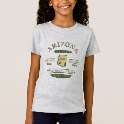 arizona state map T_Shirt