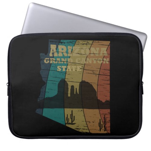 Arizona state map vintage laptop sleeve